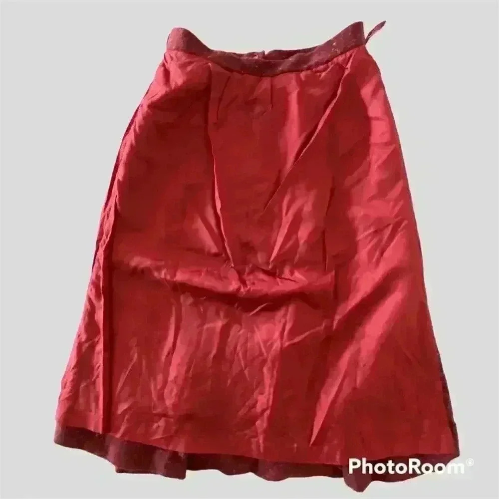 BALENCIAGA Vintage Wool/Mohair Skirt Size 42 - Picture 6 of 11